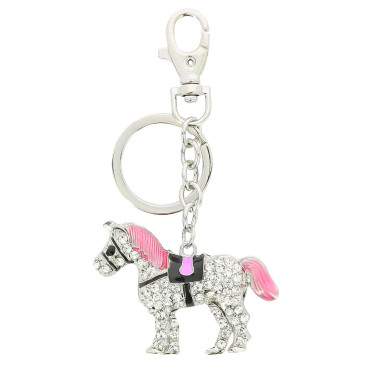 Sleutelhanger Equi-Kids Rosa Wit / roze