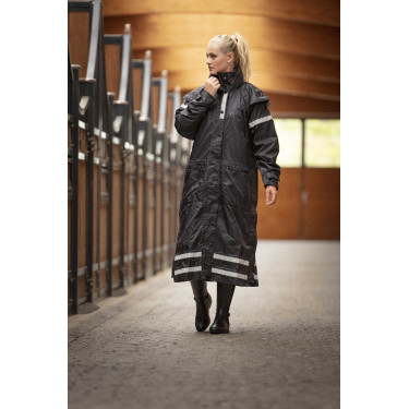 Waterdichte Equithème RiderCoat Zwart Waterdichte Equithème RiderCoat Zwart