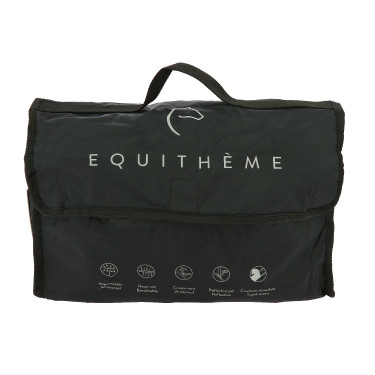 Waterdichte Equithème RiderCoat Zwart Waterdichte Equithème RiderCoat Zwart