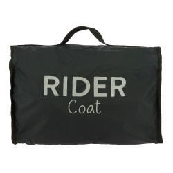 Waterdichte Equithème RiderCoat Zwart Waterdichte Equithème RiderCoat Zwart