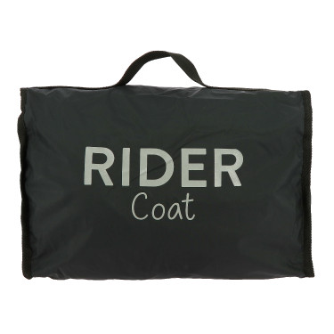 Waterdichte Equithème RiderCoat Zwart Waterdichte Equithème RiderCoat Zwart