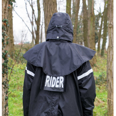 Imperméable Equithème RiderCoat Noir Imperméable Equithème RiderCoat Noir