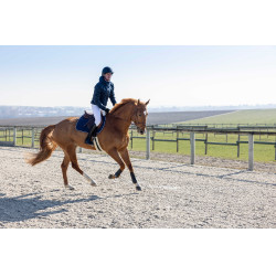 Gewatteerde jas Pro Series Diagonal Marineblauw