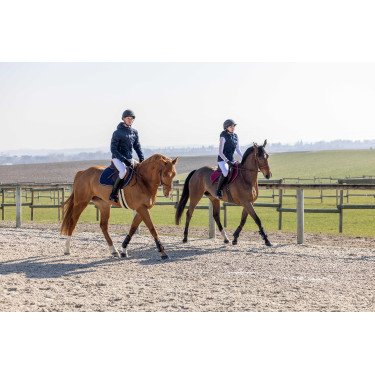 Gewatteerde jas Pro Series Diagonal Marineblauw