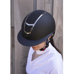 Casque Equithème Airy L Céleste noir / noir