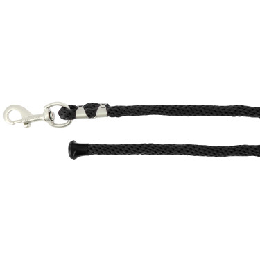 Longe d'attache Equithème Soft Satiné Noir Longe d'attache Equithème Soft Satiné Noir