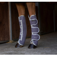 Guêtres de transport Equithème Tyrex 1200D recyclées Taupe Marron