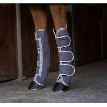 Guêtres de transport Equithème Tyrex 1200D recyclées Taupe Marron