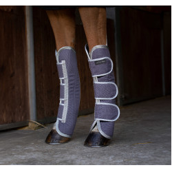 Transportbeschermers Equithème Tyrex 1200D gerecycled Taupe Bruin