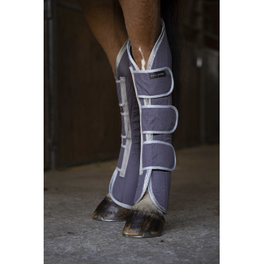 Guêtres de transport Equithème Tyrex 1200D recyclées Taupe Marron