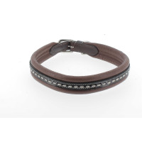 Collier pour chien Pénélope Point Sellier Havane Marron