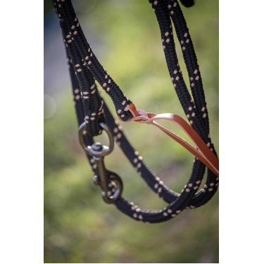 Longe Penelope Ethologique Zwart / karamel