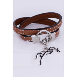 Bracelet Pénélope Signature Cognac Marron Bracelet Pénélope Signature Cognac Marron