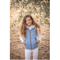 Mouwloze Pénélope Roger bodywarmer Arctisch blauw