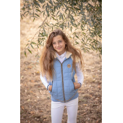 Mouwloze Pénélope Roger bodywarmer Arctisch blauw