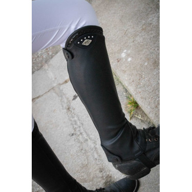 Mini chaps Pénélope Softy Noir