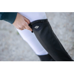 Mini chaps Pénélope Softy Noir