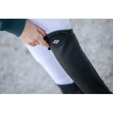 Mini chaps Pénélope Softy Noir