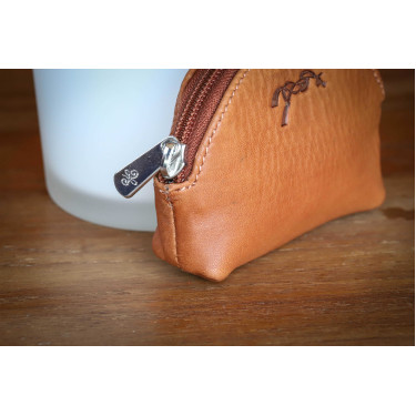 Porte-monnaie Pénélope Cognac Marron