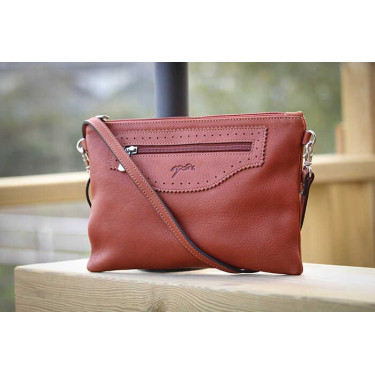 Pochette Pénélope Emma Cognac Marron Pochette Pénélope Emma Cognac Marron