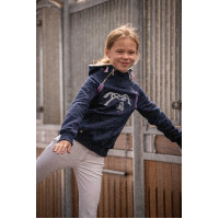 Sweat Eden door PL Double zip Marineblauw Sweat Eden door PL Double zip Marineblauw