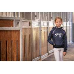 Sweat Eden door PL Double zip Marineblauw