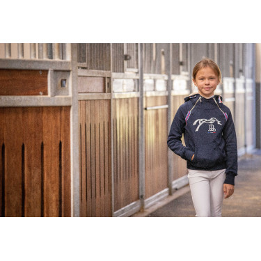 Sweat Eden door PL Double zip Marineblauw