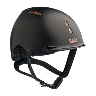 Casque d'équitation NACA Gravity S Noir onyx mat / rose gold Casque d'équitation NACA Gravity S Noir onyx mat / rose gold