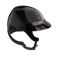 Casque d'équitation NACA Gravity XP carbone Carbone noir brillant / rose gold