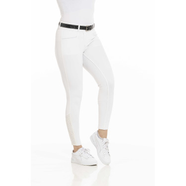 Pantalon Equithème Claudine fond silicone Blanc