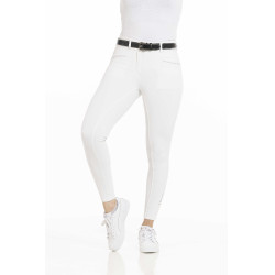 Pantalon Equithème Claudine fond silicone Blanc