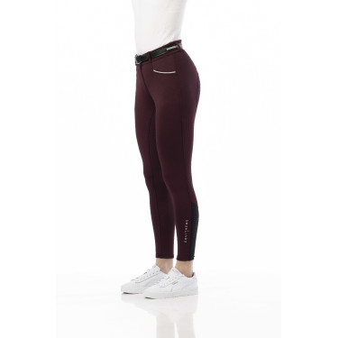 Pantalon Equithème Claudine fond silicone Bordeaux