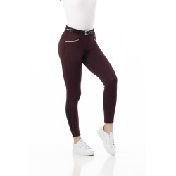 Pantalon Equithème Claudine fond silicone Bordeaux