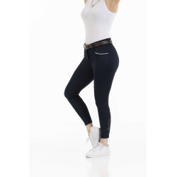 Pantalon Equithème Claudine fond silicone Bleu marine Pantalon Equithème Claudine fond silicone Bleu marine