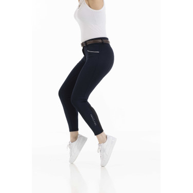 Pantalon Equithème Claudine fond silicone Bleu marine Pantalon Equithème Claudine fond silicone Bleu marine