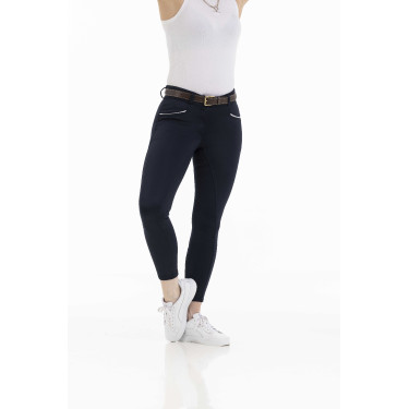 Pantalon Equithème Claudine fond silicone Bleu marine Pantalon Equithème Claudine fond silicone Bleu marine