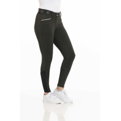 Pantalon Equithème Claudine fond silicone Vert foncé