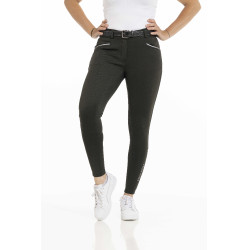 Pantalon Equithème Claudine fond silicone Vert foncé
