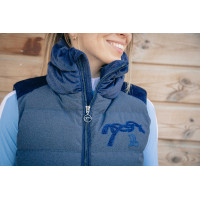 Mouwloze bodywarmer Pénélope Sonia Marineblauw