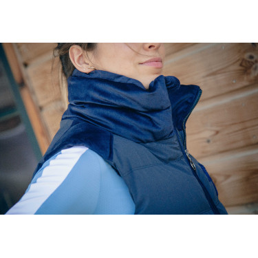 Mouwloze bodywarmer Pénélope Sonia Marineblauw
