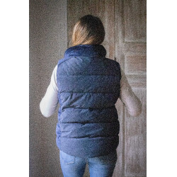 Mouwloze bodywarmer Pénélope Sonia Marineblauw