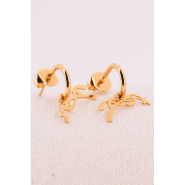 Boucles d'oreilles Créoles Pénélope Léonie Dorée