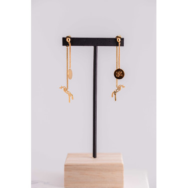 Boucles d'oreilles Pénélope Yuna Dorée