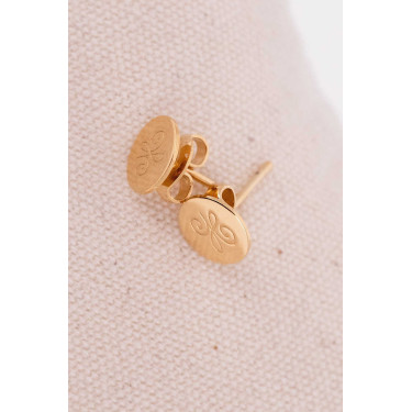 Boucles d'oreilles poussoir Pénélope Lou Arabesque Dorée