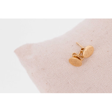 Boucles d'oreilles poussoir Pénélope Lou Arabesque Dorée