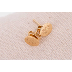 Boucles d'oreilles poussoir Pénélope Lou Arabesque Dorée