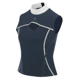 Polo Equithème Puebla zonder mouwen Marine / grijs Blauw Polo Equithème Puebla zonder mouwen Marine / grijs Blauw