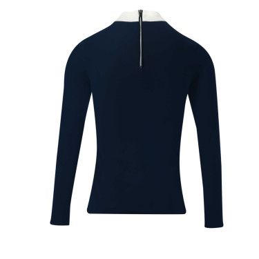 Polo Equithème Cabourg lange mouwen Marineblauw Polo Equithème Cabourg lange mouwen Marineblauw