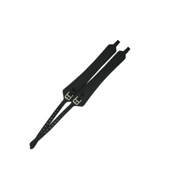 Enkelvoudige stijgbeugelriemen Norton Comfort Zwart