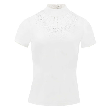 Polo Equithème London manches courtes Blanc